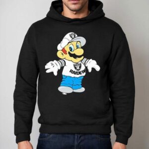 Mario Las Vegas Raiders Logo Shirt 2 Mario Las Vegas Raiders Logo Hoodie