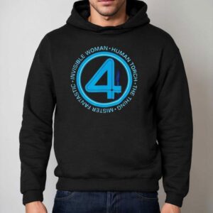 Marvel The Four First Steps Team Names Logo Hoodie