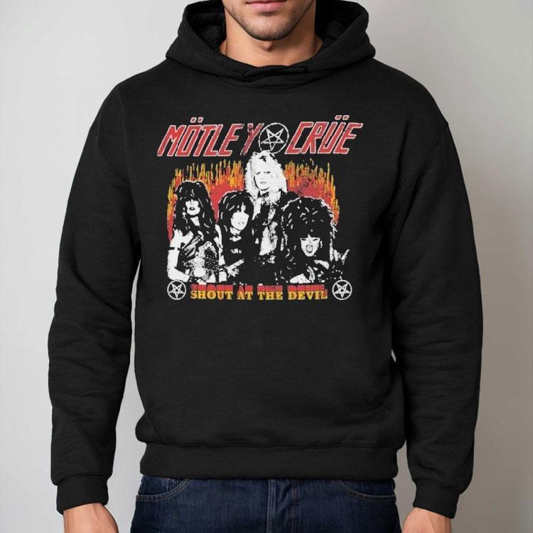 Motley Crue Shout At The Devil Flames Shirt Motley Crue Shout At The Devil Flames Shirt