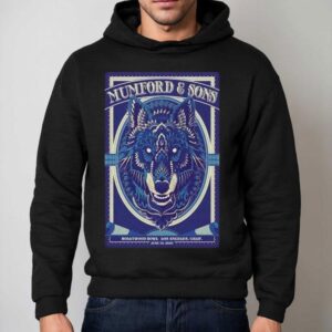Mumford Sons Tour Hollywood Bowl Los Angeles Ca Wolf Hoodie