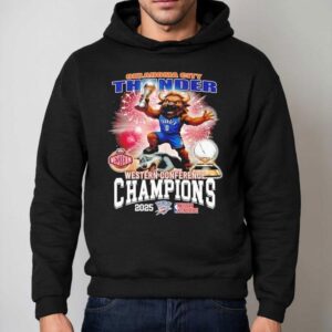 Okalahoma City Thunder Western Conference Champions 2025 Shirt 2 Okalahoma City Thunder Western Conference Champions Hoodie