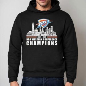 Oklahoma City Thunder Nba Western Conference Champions Unisex Shirt 2 Oklahoma City Thunder Nba Western Conference Champions Unisex Hoodie