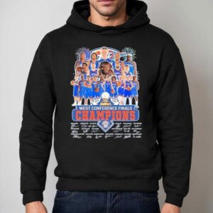 Oklahoma City Thunder West Conference Finals Champions 2025 Signatures Shirt 2 Oklahoma City Thunder West Conference Finals Champions Signatures Hoodie