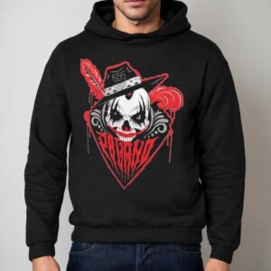 Pagano Aaa Logo Skull Hoodie
