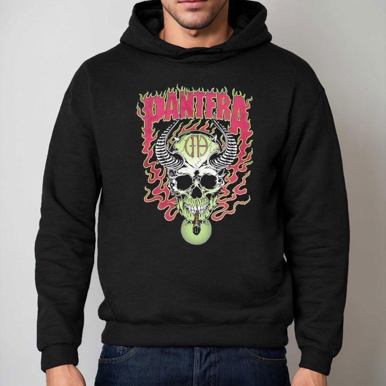 Pantera Skull Smoking Shirt Pantera Skull Smoking Shirt