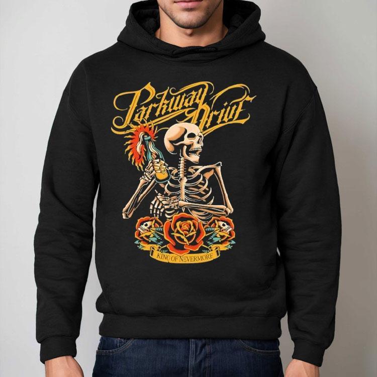 Parkway Drive King Of Nevermore Molotov Skeleton Shirt Parkway Drive King Of Nevermore Molotov Skeleton Shirt