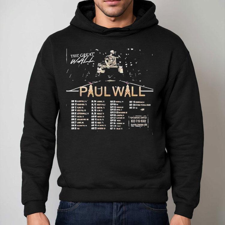 Paul Wall The Great Wall Tour 2025 Dates Shirt Paul Wall The Great Wall Tour 2025 Dates Shirt