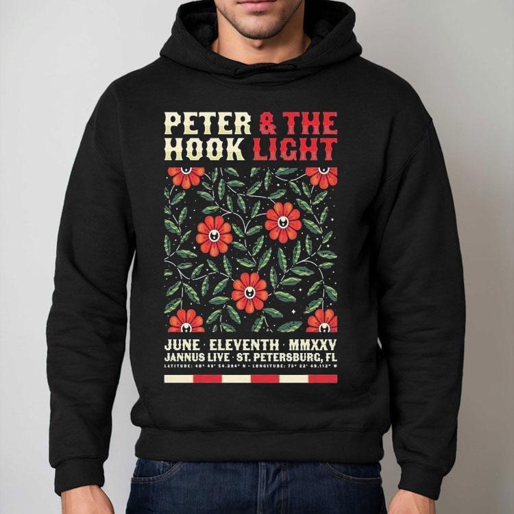Peter Hook The Light June 11 2025 Saint Petersburg, Fl Shirt Peter Hook The Light June 11 2025 Saint Petersburg, Fl Shirt