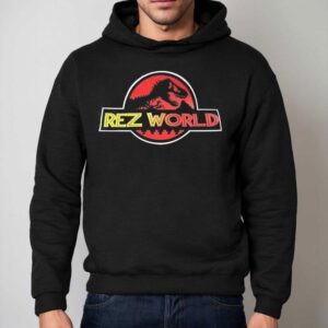 Rez World Style Jurassic Park Logo Hoodie
