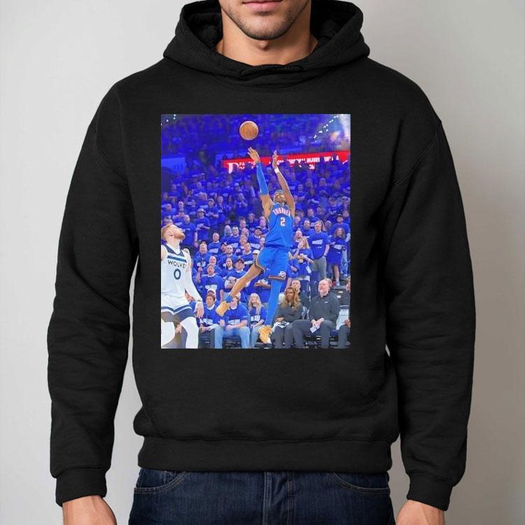 Shai Gilgeous-alexander Oklahoma City Thunder Game Frames Shirt Shai Gilgeous-alexander Oklahoma City Thunder Game Frames Shirt