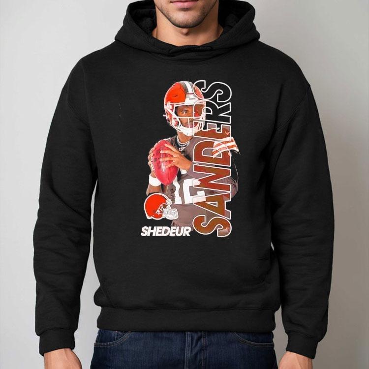 Shedeur Sanders Cleveland Browns Football Graphic Shirt Shedeur Sanders Cleveland Browns Football Graphic Shirt