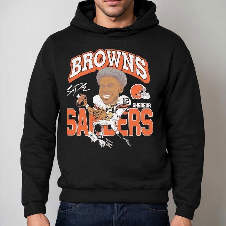 Shedeur Sanders Cleveland Browns Signature Cartoon Shirt Shedeur Sanders Cleveland Browns Signature Cartoon Shirt