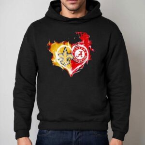 Smoke Heart Saint New Orleans And Alabama Crimson Tide Shirt 2 Smoke Heart Saint New Orleans And Alabama Crimson Tide Hoodie
