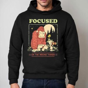 Snoopy And Woodstock And Bigfoot Focused On The Wrong Things Hoodie