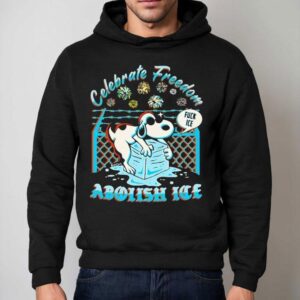 Snoopy Celebrate Freedom Fuck Ice Abolish Ice Hoodie