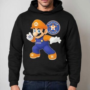 Super Mario Bros X Houston Astros Shirt 2 Super Mario Bros X Houston Astros Hoodie