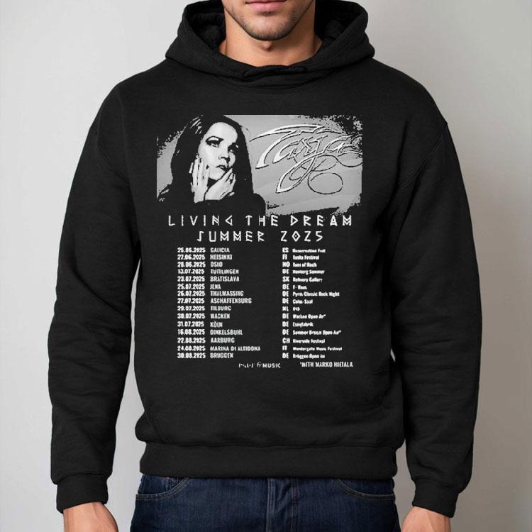 Tarja Turunen Living The Dream Tour Summer 2025 Dates Shirt Tarja Turunen Living The Dream Tour Summer 2025 Dates Shirt