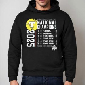 Texas Longhorns Fanatics Ncaa Softball Women S College World Series Champions Schedule Hoodie