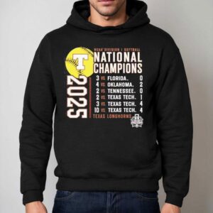 Texas Longhorns Ncaa Division I Softball National Champions 2025 Shirt 2 Texas Longhorns Ncaa Division I Softball National Champions Hoodie