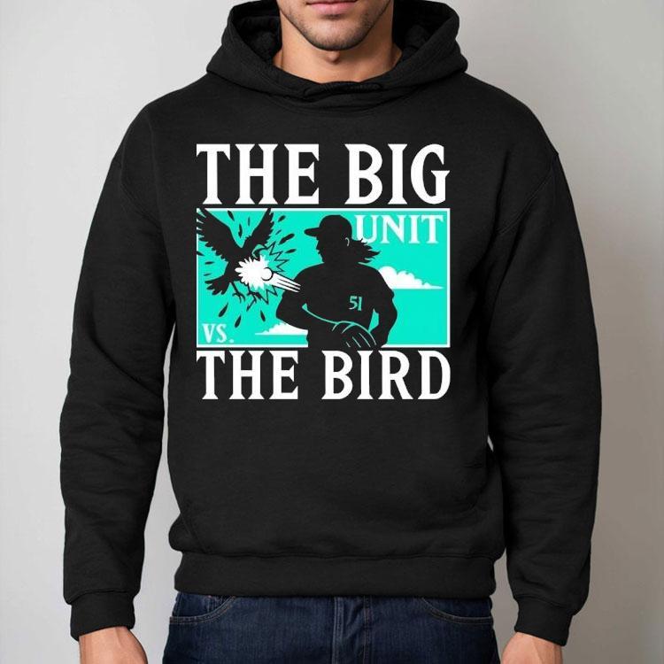The Big Unit Vs The Bird Player Baseball Shirt The Big Unit Vs The Bird Player Baseball Shirt