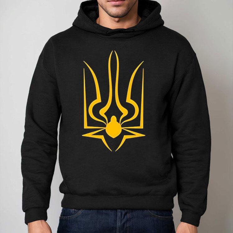 The Coat Of Arms Of Ukraine Spiderweb Shirt The Coat Of Arms Of Ukraine Spiderweb Shirt