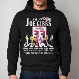 The Joe Gibbs Racing 33rd Anniversary 1992-2025 Thank You For The Memories Road Abbey Signatures Shirt 2 The Joe Gibbs Racing Rd Anniversary Thank You For The Memories Road Abbey Signatures Hoodie