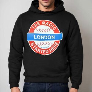 The Magic Started Here London Logo Baseball Shirt 2 The Magic Started Here London Logo Baseball Hoodie