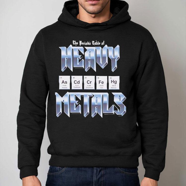 The Periodic Table Of Heavy Metals Shirt The Periodic Table Of Heavy Metals Shirt