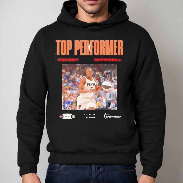 Top Performer Kelsey Mitchell Indiana Fever Basketball Shirt Top Performer Kelsey Mitchell Indiana Fever Basketball Shirt