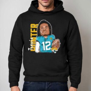Travis Hunter Jacksonville Jaguars Graphic Player Shirt 2 Travis Hunter Jacksonville Jaguars Graphic Player Hoodie