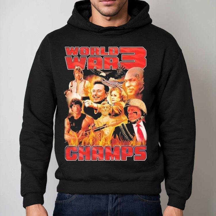 Trump Elon Musk Contra Michael Tyson World War 3 Champions Shirt Trump Elon Musk Contra Michael Tyson World War 3 Champions Shirt