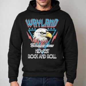 Wayland Summer Tour Midwest Rock And Roll Eagle Hoodie