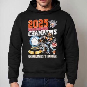 Western Conference Champions Oklahoma City Thunder Nba 2025 Shirt 2 Western Conference Champions Oklahoma City Thunder Nba Hoodie