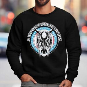 A Thousand Horses Black Horse Skull Shirt 3 A Thousand Horses Black Horse Skull Sweatshirt