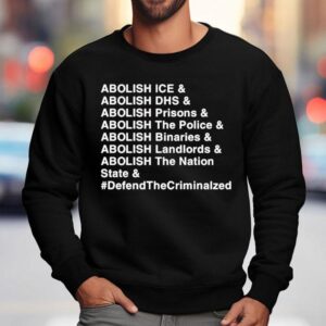 Abolish Ice Abolish Dhs Abolish Prisons Abolish The Police Abolish Binaries Abolish Landlords And Abolish The Nation Sate Defend The Criminalzed Sweatshirt