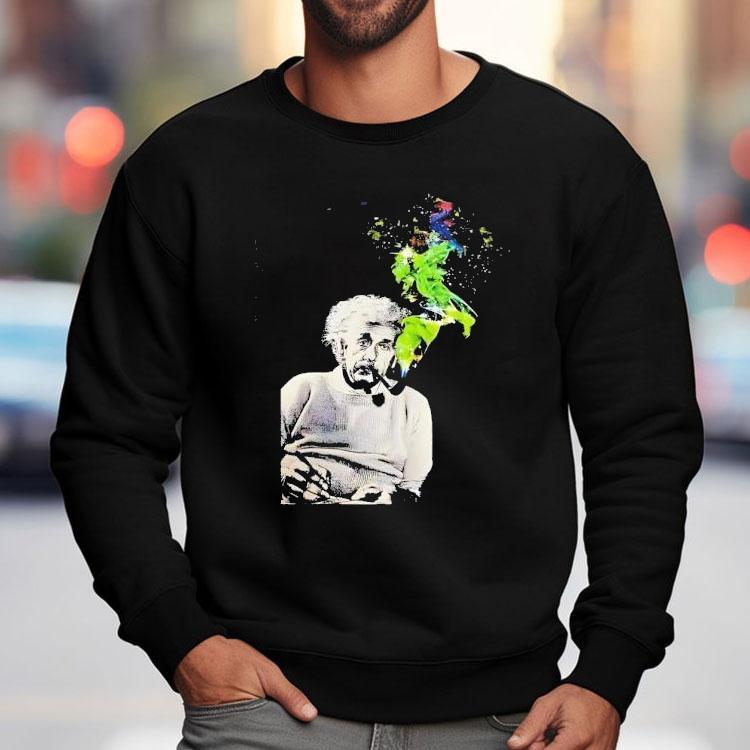 Albert Einstein Smoking Colors Shirt Albert Einstein Smoking Colors Shirt
