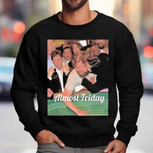 Almost Friday Hangover Cheek Kiss Sweatshirt