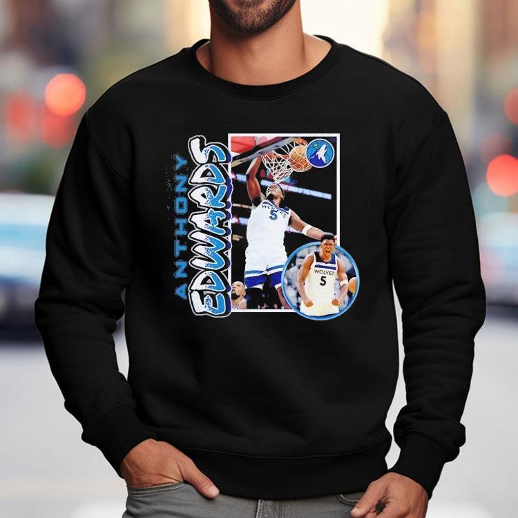 Anthony Edwards Minnesota Timberwolves ’90s Player Shirt Anthony Edwards Minnesota Timberwolves ’90s Player Shirt