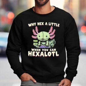Axolotl Why Hex A Little When You Can Hexalotl Sweatshirt