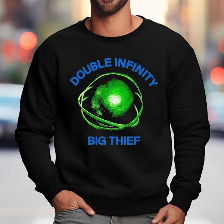 Big Thief Double Infinity Lime Shirt Big Thief Double Infinity Lime Shirt