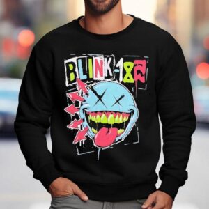 Blink-182 Green Th Smile Logo Shirt 3 Blink Green Th Smile Logo Sweatshirt