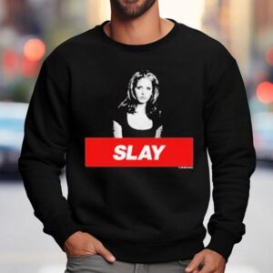 Buffy The Vampire Slayer Slay Photo Sweatshirt