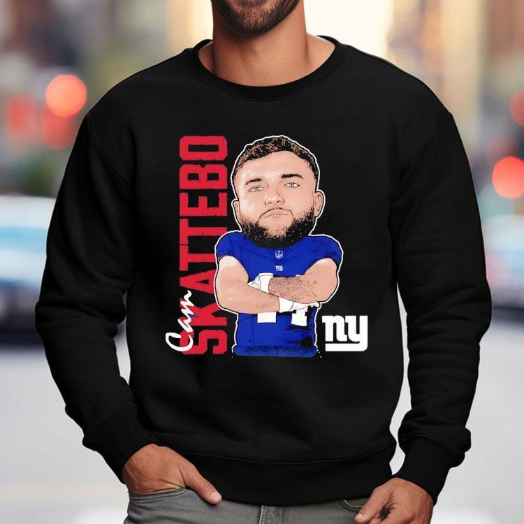 Cam Skattebo New York Giants Catoon Shirt Cam Skattebo New York Giants Catoon Shirt