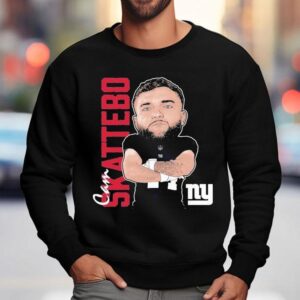 Cam Skattebo Rookie New York Giants Illustration Shirt 3 Cam Skattebo Rookie New York Giants Illustration Sweatshirt