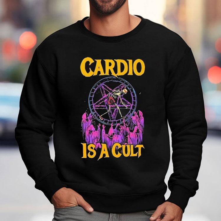 Cardio Is A Cult Yellow Shirt Cardio Is A Cult Yellow Shirt
