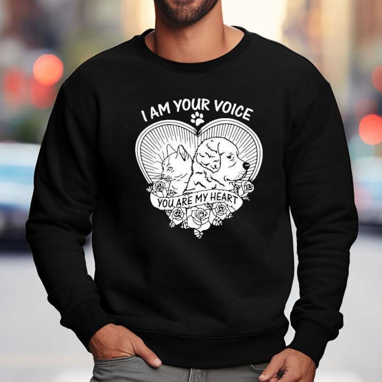 Cat And Dog I Am Your Voice You Are My Heart Shirt Cat And Dog I Am Your Voice You Are My Heart Shirt