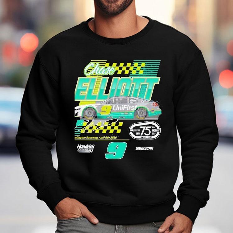 Chase Elliott #9 Unifirst Darlington Throwback Signature Shirt Chase Elliott #9 Unifirst Darlington Throwback Signature Shirt