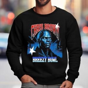 Chris Brown 2025 Tour Breezy Bowl Breezy Bowl Blue Head Xx Shirt 3 Chris Brown Tour Breezy Bowl Breezy Bowl Blue Head Xx Sweatshirt