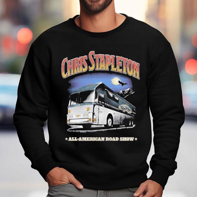 Chris Stapleton All American Road Show 2025 Tour Bus Shirt Chris Stapleton All American Road Show 2025 Tour Bus Shirt