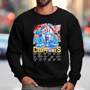 Cruz Azul Fc 2025 Concacaf Champions Cup Campeones Signatures Shirt 3 Cruz Azul Fc Concacaf Champions Cup Campeones Signatures Sweatshirt
